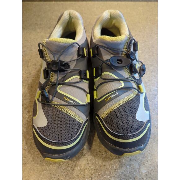 Jack Wolfskin Gray & Yellow Flex Shield V-Track Hiking Shoes Women's Size 6 - Picture 5 of 8